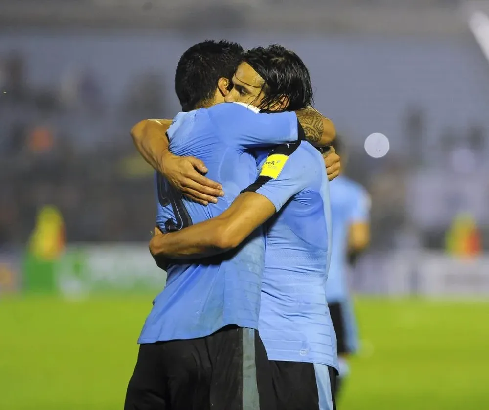 Luis Suárez y Edinson Cavani