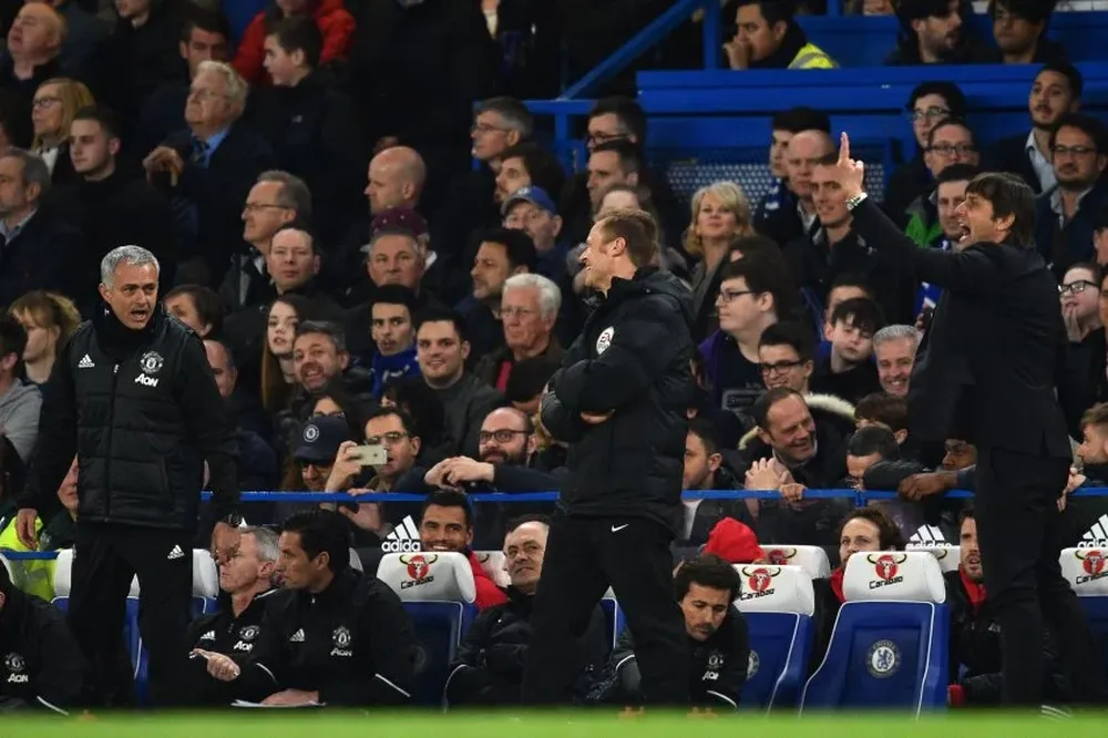 José Mourinho y Antonio Conte
